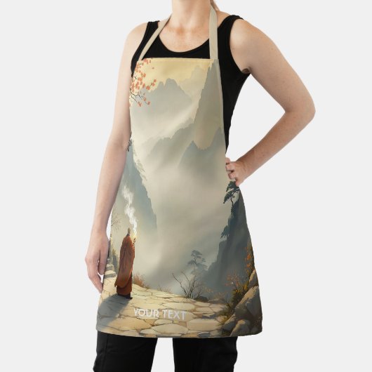 Fantasy Cute Monk Mountain Shrine エプロン (インサイチュ)