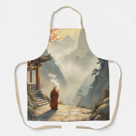 Fantasy Cute Monk Mountain Shrine エプロン (正面)
