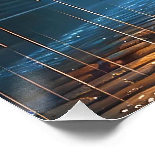 Fantasy Cute Night Racoon Detective ポスター (コーナー)