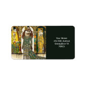 Fantasy Cute Otter Art Deco ラベル (正面)