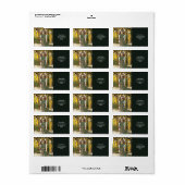 Fantasy Cute Otter Art Deco ラベル (フルシート)