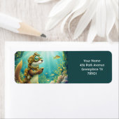 Fantasy Cute Otter Steampunk Suit ラベル (インサイチュ)