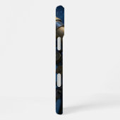 Fantasy Cute Owl Telescope Night  iPhoneケース (右側面)