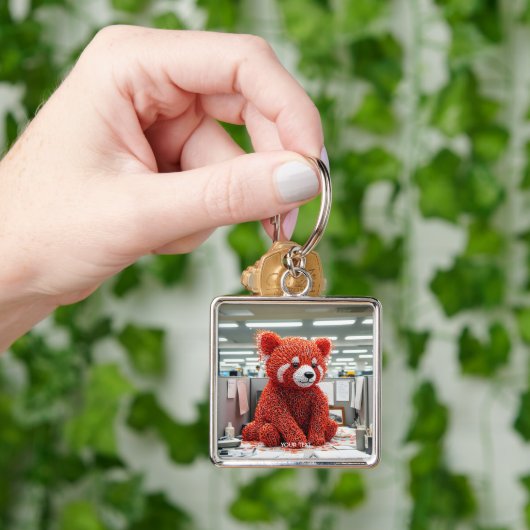 Fantasy Cute Paper Clip Bear キーホルダー (手)
