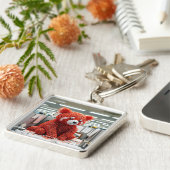 Fantasy Cute Paper Clip Bear キーホルダー (側面)