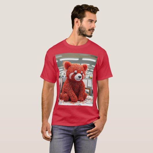 Fantasy Cute Paper Clip Bear Tシャツ (正面フル)