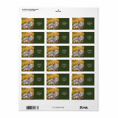 Fantasy Cute Rabbit Painter Flowers ラベル (フルシート)