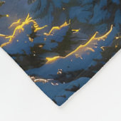 Fantasy Cute Sky Train Village フリースブランケット (角)