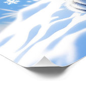 Fantasy Cute Snow Baby Leopard ポスター (コーナー)