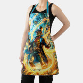 Fantasy Cute Steampunk Time Wizard エプロン (インサイチュ)
