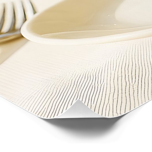 Fantasy Cute Tea Owl Baby ポスター (コーナー)