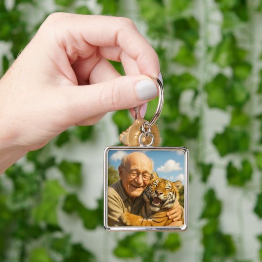 Fantasy Cute Tiger Old Man キーホルダー (手)