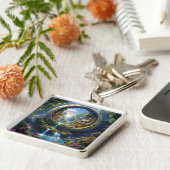 Fantasy Cute Village Tiny City  . Perfect As A Bir キーホルダー (側面)