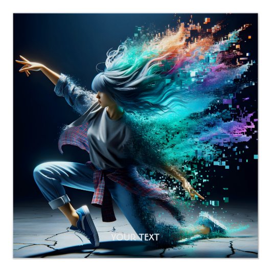 Fantasy Cute Young Dancing Girl ポスター (正面)