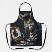 Fantasy Cute Zebra Face Painting エプロン (正面)