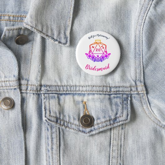 Fantasy/D&D Bachelorette Party Pin 缶バッジ (インサイチュ)