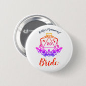 Fantasy/D&D Bachelorette Party Pin 缶バッジ (正面&裏面)