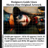 Fantasy Dark Gothic Alice Portrait DW5B Decoupage 薄葉紙