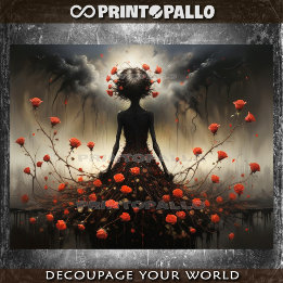 Fantasy Dark Lady of Roses 薄葉紙