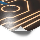 Fantasy Design | Crypto Btc | Motivation | Blue フォトプリント (角)