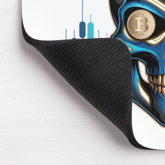 Fantasy Design | Crypto Btc | Motivation | Blue マウスパッド (コーナー)