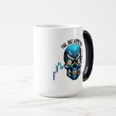 Fantasy Design | Crypto Btc | Motivation | Blue モーフィングマグカップ (正面右)