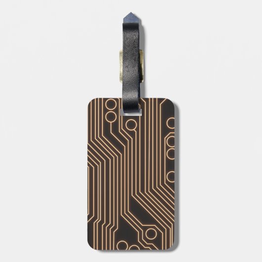 Fantasy Design | Crypto Btc | Motivation | Blue ラゲッジタグ (裏面縦)