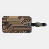 Fantasy Design | Crypto Btc | Motivation | Blue ラゲッジタグ (裏面横)