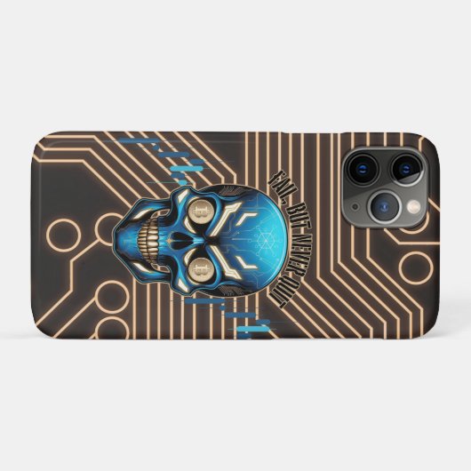 Fantasy Design | Crypto Btc | Motivation | Blue Case-Mate iPhoneケース (裏面(横))
