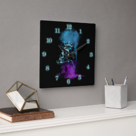 Fantasy Design | Cryptocurrency | Ethereum スクエア壁時計