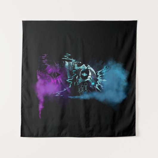 Fantasy Design | Cryptocurrency | Ethereum タペストリー (正面(横))