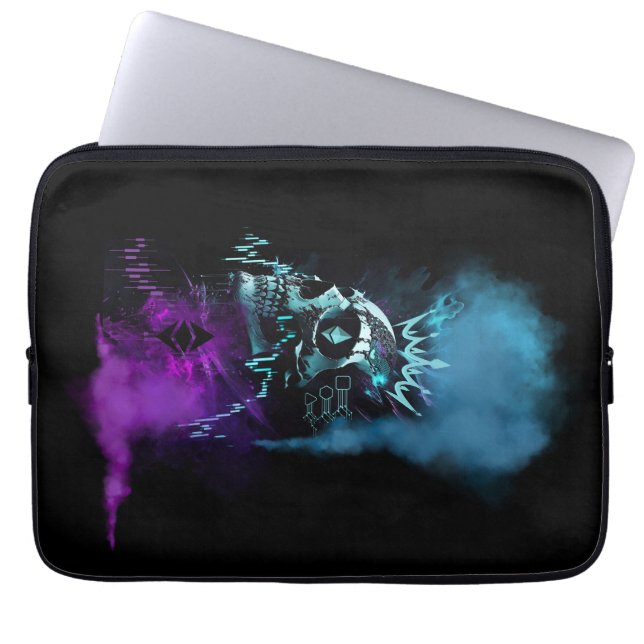 Fantasy Design | Cryptocurrency | Ethereum ラップトップスリーブ (正面)