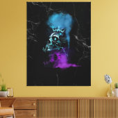 Fantasy Design | Cryptocurrency | Ethereum Marble キャンバスプリント (インサイチュ (リビング))