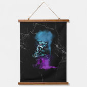 Fantasy Design | Cryptocurrency | Ethereum Marble 吊り下げ型タペストリー (正面)