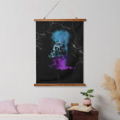 Fantasy Design | Cryptocurrency | Ethereum Marble 吊り下げ型タペストリー (寝室)