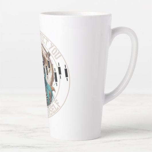 Fantasy Design | Grim Reaper | Motivation カフェラテマグ (右)