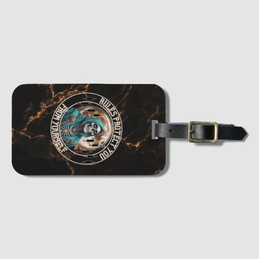 Fantasy Design marble | Grim Reaper | Motivation ラゲッジタグ (正面横)
