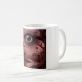 Fantasy: Dilapidated House With Giant Eyeball  コーヒーマグカップ (正面右)