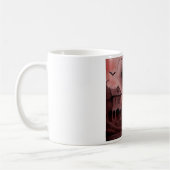 Fantasy: Dilapidated House With Giant Eyeball  コーヒーマグカップ (左)