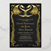 Fantasy Dragon Wedding 箔招待状 (正面)