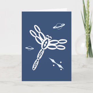 Fantasy Dragonfly and OuterSpace Rift, blue, white カード