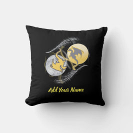 Fantasy Dragons Throw Pillow クッション