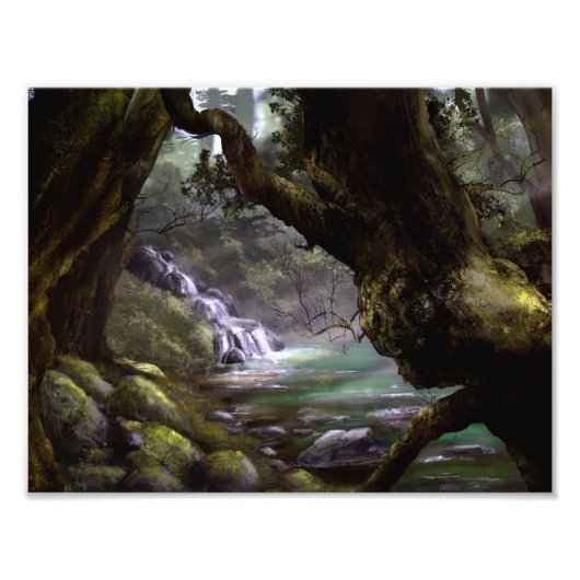 Fantasy elven forest picture / wall art フォトプリント            (正面)