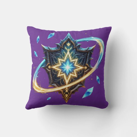 Fantasy Emblem with Floating Blades – Magical Ener クッション (裏面)