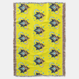 Fantasy Emblem with Floating Blades – Magical Ener スローブランケット