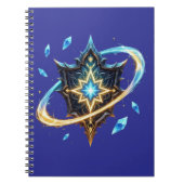 Fantasy Emblem with Floating Blades – Magical Ener ノートブック (正面)