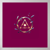 Fantasy Emblem with Floating Blades – Magical Ener ポスター (正面)