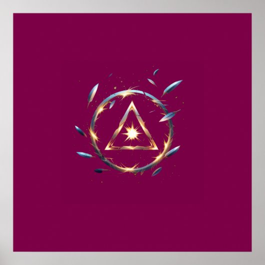 Fantasy Emblem with Floating Blades – Magical Ener ポスター (正面)