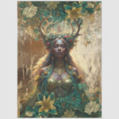 Fantasy Emerald Forest Queen Decoupage 薄葉紙 (正面)