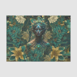 Fantasy Emerald Queens of the Forest Decoupage 薄葉紙
